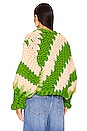 view 3 of 4 DIAGONAL COLOSSAL ニットジャケット in Chartreuse