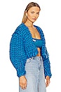 view 2 of 4 Block Colossal Knit Jacket in Blue
