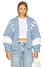 view 1 of 4 Colossal Knit Coat in Sky Blue