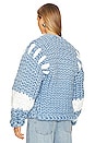view 3 of 4 Colossal Knit Coat in Sky Blue