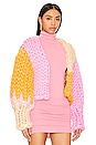 view 2 of 4 Athena Colossal Knit Jacket in Cotton Candy