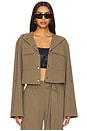 view 1 of 6 x Mona Kattan Ava Jacket in Safari