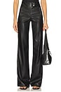 view 1 of 6 Aimee Leather Pant in Black