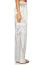 view 3 of 6 Satin Cargo Pants in Silver