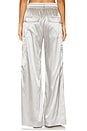 view 4 of 6 Satin Cargo Pants in Silver