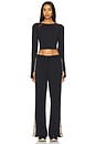 view 6 of 7 x Mona Kattan Alba Pant in Black