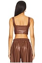 view 3 of 4 Leather Bustier in Mocha
