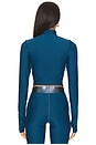 view 3 of 4 Long Sleeve Mock Neck Top in Teal