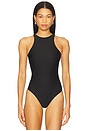 view 2 of 5 High Neck Bodysuit in Black
