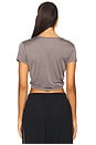 view 3 of 4 T-SHIRT À NOUER KNOT TEE in Steel