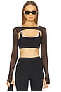 view 1 of 4 Clear Shrug in Black