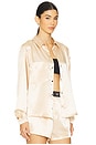 view 2 of 4 Satin Shirt in Champagne