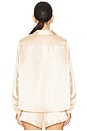 view 3 of 4 Satin Shirt in Champagne