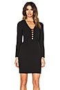 view 1 of 4 Long Sleeve Mini Dress in Black