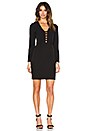 view 4 of 4 Long Sleeve Mini Dress in Black