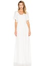 view 2 of 3 Flutter Sleeve Maxi Dress in White