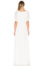 view 3 of 3 Flutter Sleeve Maxi Dress in White