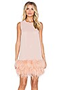 view 1 of 4 Feathered Mini Dress in Pink