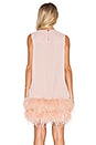 view 3 of 4 Feathered Mini Dress in Pink