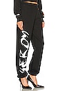 view 2 of 5 Brush Sweatpant in Black & White