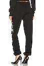 view 4 of 5 Brush Sweatpant in Black & White