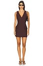 view 1 of 3 Gemma Dress in Mahogany
