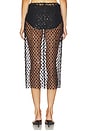 view 4 of 6 FALDA MIDI ANGEL in Black