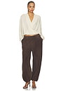 view 5 of 5 Sisi Silk Hooded Blouse in Off White