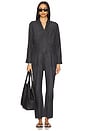 view 2 of 3 The Everyday Nursing Denim Jumpsuit in Washed Black