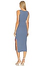 view 3 of 3 Elma Stripe Maternity Dress in Steel Blue