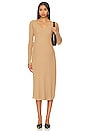 view 2 of 4 The Dasha Rib Knit Dress in Camel