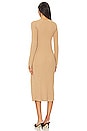 view 4 of 4 The Dasha Rib Knit Dress in Camel