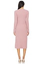 view 4 of 4 The Eliana Cotton Rib Sweater Dress in Rose Mauve