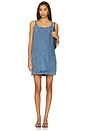view 2 of 3 The Kiley Denim Mini Dress in Vintage Dream Blue