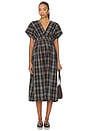 view 2 of 5 The Autumn Plaid Carolina Dress in Black Multi Plaid