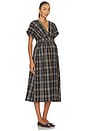 view 3 of 5 The Autumn Plaid Carolina Dress in Black Multi Plaid