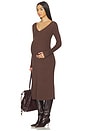 view 1 of 4 The Dasha Dress in Chocolate