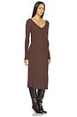view 3 of 4 The Dasha Dress in Chocolate