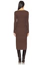 view 4 of 4 The Dasha Dress in Chocolate