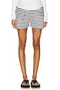 view 2 of 6 The Rachel Striped Short in Navy Stripe