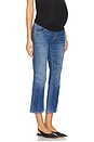 view 3 of 7 OVER THE BUMP STRAIGHT MATERNITY 진 in Indigo