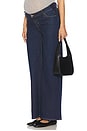 view 1 of 7 The Maternity Wide Leg Jean in Classic Rinse