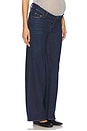 view 3 of 7 The Maternity Wide Leg Jean in Classic Rinse