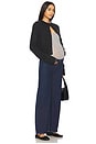 view 6 of 7 The Maternity Wide Leg Jean in Classic Rinse