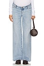 view 2 of 6 The Maternity Wide Leg Jeans in 90s Light Wash