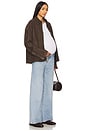 view 5 of 6 The Maternity Wide Leg Jeans in 90s Light Wash