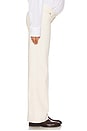 view 3 of 6 The Maternity Wide Leg Jean in Vanilla
