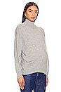 view 3 of 5 The Estella Maternity Sweater in Heather Grey Melange