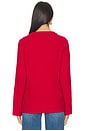 view 3 of 4 The Celine Contour Cardigan in Cherry