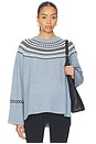 view 2 of 4 The Pippa Fairisle Pullover in Denim Blue Multi Fairisle